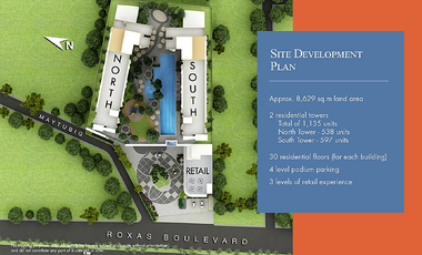 FOR SALE:  RFO 40 sqm 1BR Condo Unit With Balcony along Roxas Boulevard at The Radiance Manila Bay