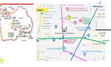 renta de Departamento amueblado en centro de Guadalajara