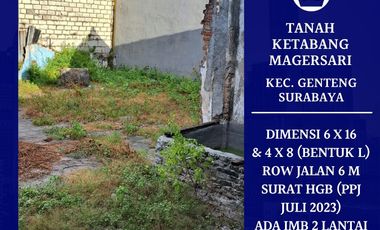 Tanah Ketabang Magersari Genteng Surabaya Pusat Dkt Tunjungan Ambengan