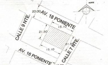 TERRENO EN ESQUINA EN RENTA EN EL CENTRO DE LA CIUDAD DE PUEBLA