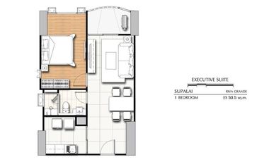 Luxury condo for sale Supalai Riva Grand Rama 3 (Supalai Riva Grande) on the Chao Phraya River and Bang Krachao *Ready to move in, 28th floor, water c