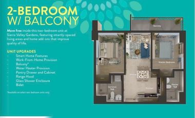 FOR SALE 2 BEDROOM CONDO READY PRE-SELLING AT SIERRA VALLEY GARDENS NEAR ANTIPOLO