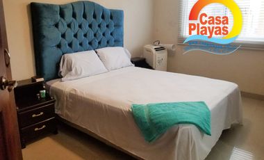 Vendo villa amoblada en Playas, ciudadela cerrada con salida al mar, piscina y seguridad