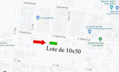 Terreno de 10x50