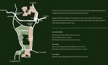 FORRESTA LOT FOR SALE IN VILLAR CITY  ALABANG MCX