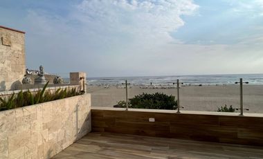 Venta departamento dúplex con terraza y piscina, vista panorámica al mar en Playa Señoritas,  Punta Hermosa.