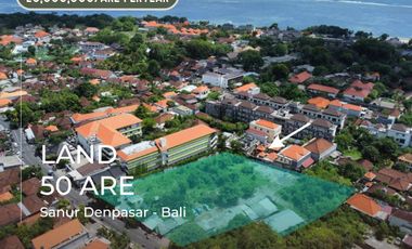 Priced at IDR 30 Billion as Leasehold, 50 Are commercial Land located in Danau Poso  Sanur Bali