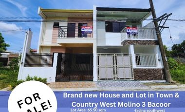 RFO 3 Bedroom 3 Bathroom Town and Country Molino House and Lot for Sale in Bacoor Cavite