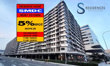 SMDC S Residences Condo FOR SALE in  Mall of Asia ,Pasay City  near in NAIA Airport ,Aseana City and Entertainment City.