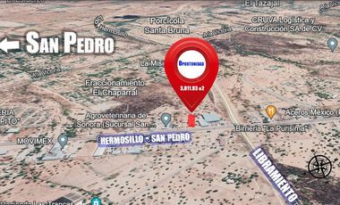 Excelente Terreno en San Pedro a pie de carretera en la entrada.