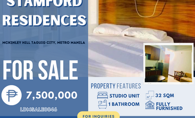 Studio Unit with Parking for SALE in Stamford Executive Residences 🏢✨