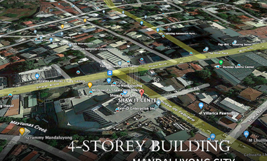 Corner 4-Storey Building for Sale in Mandaluyong City