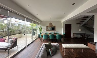 DEPARTAMENTO EN ALQUILER EN SAN ISIDRO DUPLEX CON TERRAZA CERCA A PARQUES