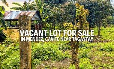 For Sale Land Lot Tagaytay Mendez