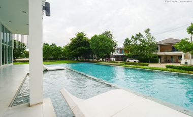 ขายบ้านเดี่ยววิวหน้าคลับเฮ้าส์ สระว่ายน้ำ วิวสวน หน้าบ้านไม่ชนใคร