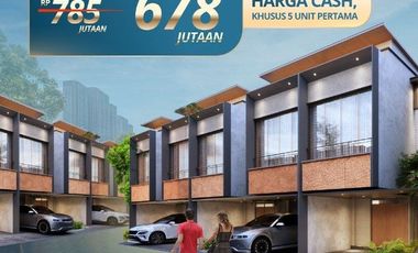 Rumah Eksklusif 2 Lantai, DP 0% Dekat dengan Jakarta Selatan