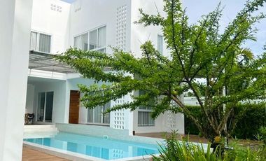 Charming modern pool villa 4-bedrooms surrounded by green lush natural for sale in Na Yong, Trang.
