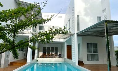 Charming modern pool villa 4-bedrooms surrounded by green lush natural for sale in Na Yong, Trang.