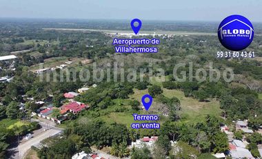 Terreno en venta por Aeropuerto de Villahermosa 12.79 hectáreas