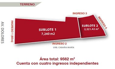 EN VENTA AMPLIO TERRENO URBANO EN AV. DOLORES.