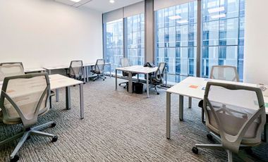 Open plan office space for 15 persons in Regus GT Tower Makati