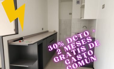 K/ Arriendo Depto 3 Dormitorios / 30% DCTO + 2 MESES GRASTIS DE GASTO COMUN. / Quilicura.