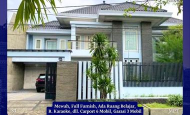 Rumah Klampis Wisma Mukti Surabaya Timur Sukolilo dengan Manyar Dharmahusada Full Furnish Mewah