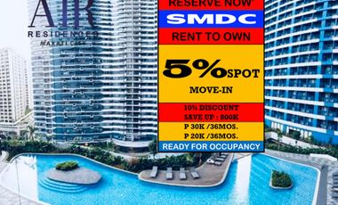 SMDC Air Residences Condo FOR SALE in MAKATI CITY near in Belle Air, JT tower and Ayala Malls (Glorieta, Greenbelt,Landmark)