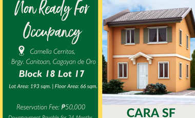 Non Ready For Occupancy |  CARA - 3BR | Camella Cerritos, Canitoan
