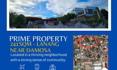 For Sale 241sqm Lot, Prime Property in Lanang Davao City