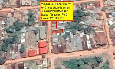 VENDO TERRENO EN LAGUNA AZUL, SAUCE, TARAPOTO, SAN MARTIN 300 m²