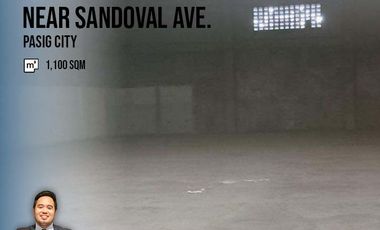 Commercial Warehouse for Lease near Sandoval Ave. at Pasig City