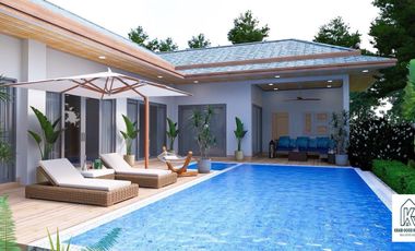 Spacious 3-bedroom pool villa fully furnished for sale in Aonang, Krabi.