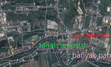 Dijual tanah industri wringin anom, lingkungan banyak pabrik, ada alternatif lain