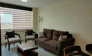 Suite amueblada de alquiler el Edificio Quo, 1 parqueo, sector Mall del Sol