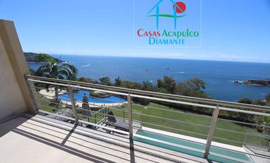 Casa en renta vacacional con alberca privada y vista al mar. 10 personas
