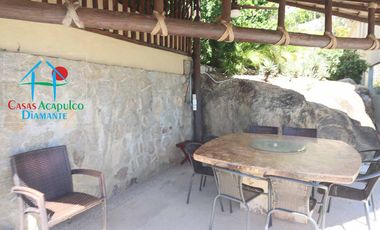 Casa en renta vacacional con alberca privada y vista al mar. 10 personas
