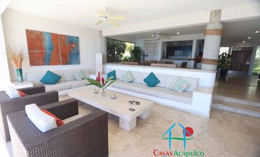 Casa en renta vacacional con alberca privada y vista al mar. 10 personas