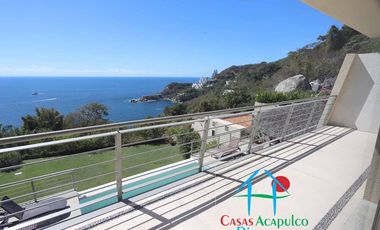 Casa en renta vacacional con alberca privada y vista al mar. 10 personas