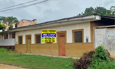 VENDO TERRENO COMERCIAL 1,116 M² TARAPOTO