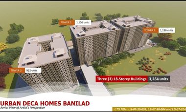 Ready for Occupancy 3 Bedroom Condo w/ Affordable Downpayment in Urban Deca Banilad, Mandaue City