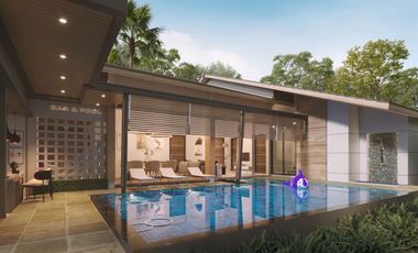 The new Three-bedrooms luxury modern-style pool villa is for sale in Aonang, Krabi.