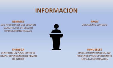 Oportunidad!!CASA EN  REMATE BANCARIO COL. Tezal Cabo San Lucas