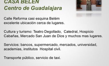 Departamento amueblado renta cerca de centro GUADALAJARA