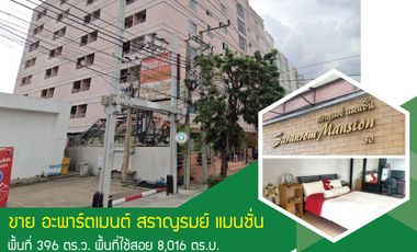 🏡Apartment for sale Saranrom Mansion, 8 floors, 181 rooms, area 369 sq m., Thian Ruam Mit Rd.-Ratchada Huai Khwang, New China Town Thailand.