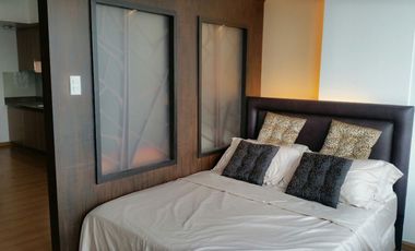 Interior designed and fully furnished studio unit at The St. Francis Shangrila Place