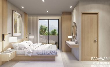 samui villa for sale built of plan 2b3b swimming pool 5 minutes from beach