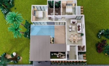 samui villa for sale built of plan 2b3b swimming pool 5 minutes from beach