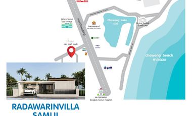 samui villa for sale built of plan 2b3b swimming pool 5 minutes from beach