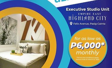 Pre-selling Studio Unit 6k Monthly No Spot Dp Rent To Own
